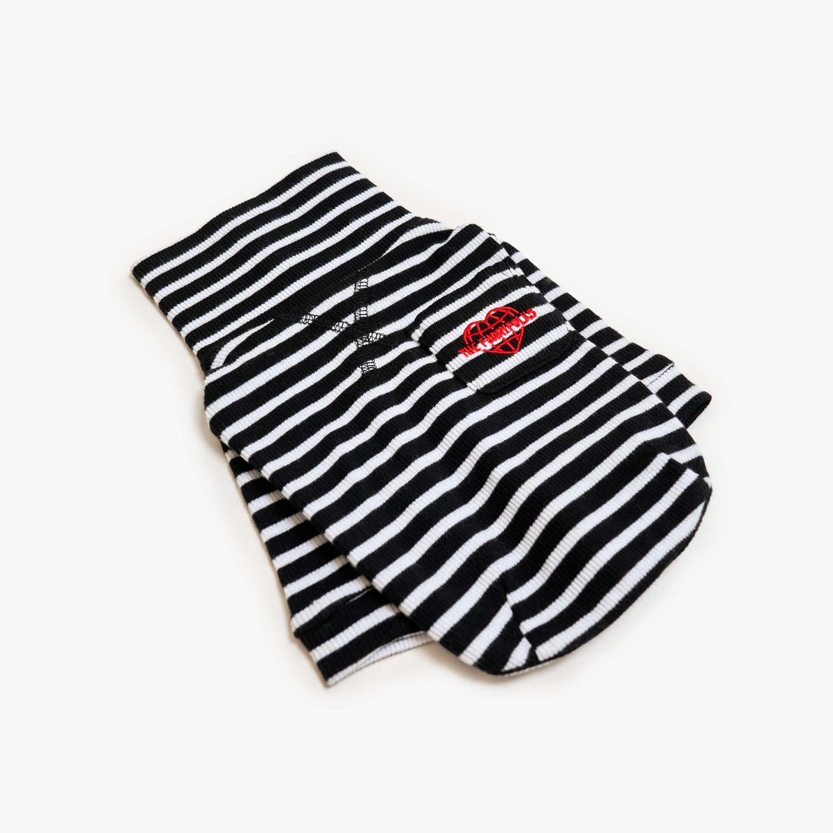 Black & White Striped Dog Shirt