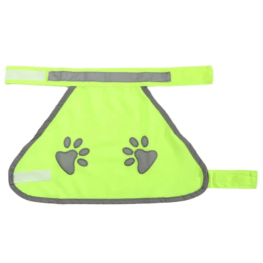 Reflective Dog Safety Vest High Visibility Yellow Fluorescent Dog Clothes Dog Vis Jacket Coat Outdoor Night Safety Pet Supplies