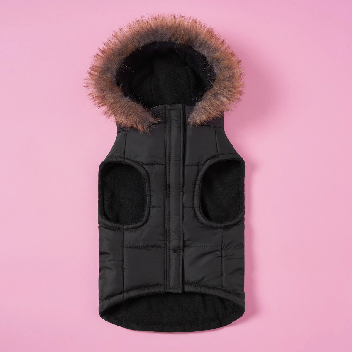 Pet Faux Fur Hooded Jacket