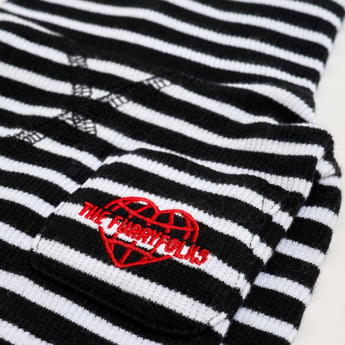 Black & White Striped Dog Shirt