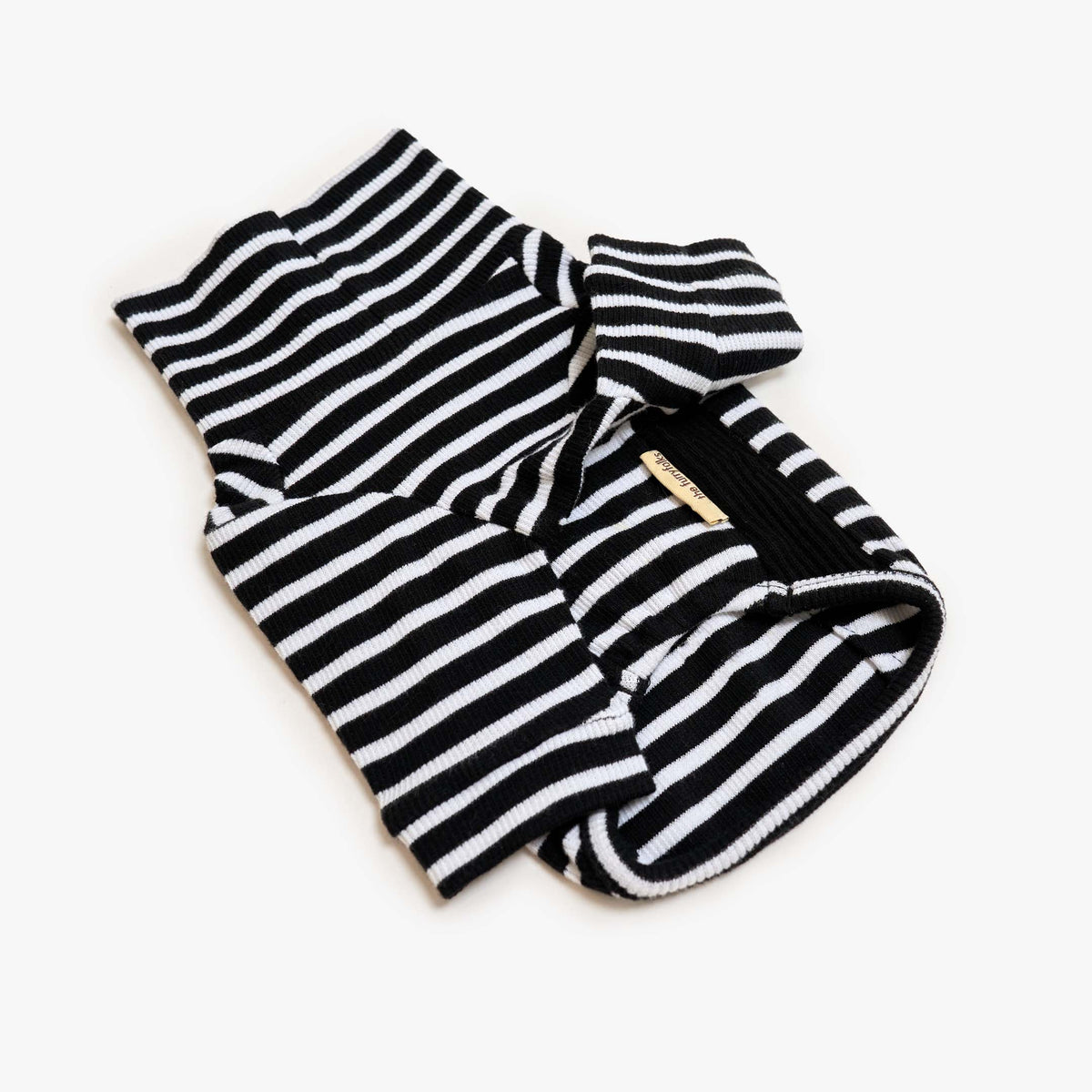 Black & White Striped Dog Shirt